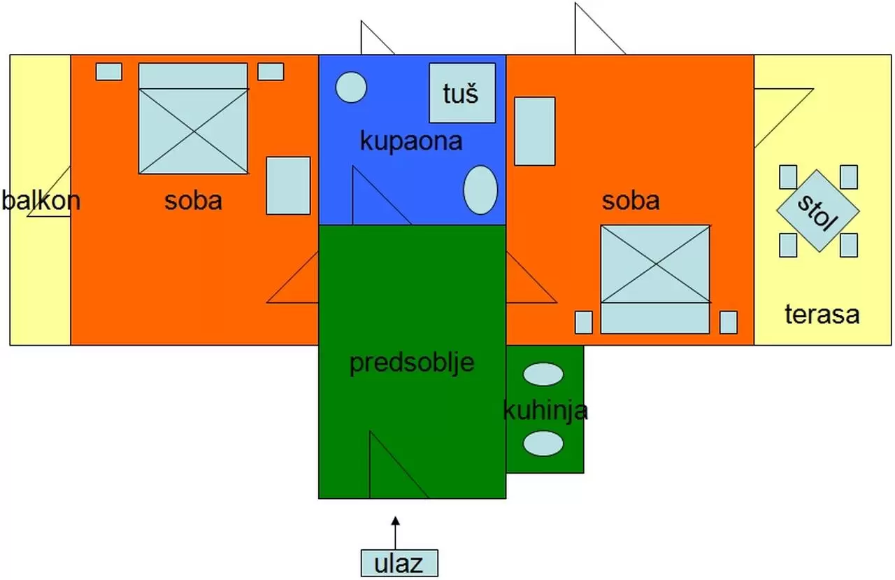 Apartman A2+2 u Tučepima – fotografija 12